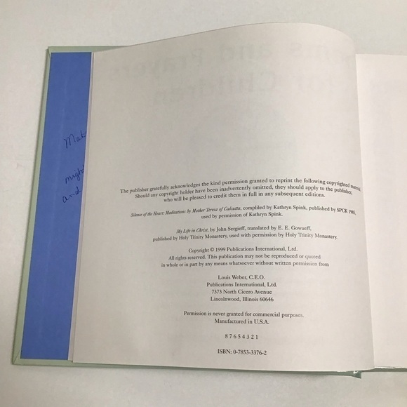 Vintage Poems and Prayers for Children Book Lynne Suesse 1999 Hardcover 1st Ed - Picture 13 of 16